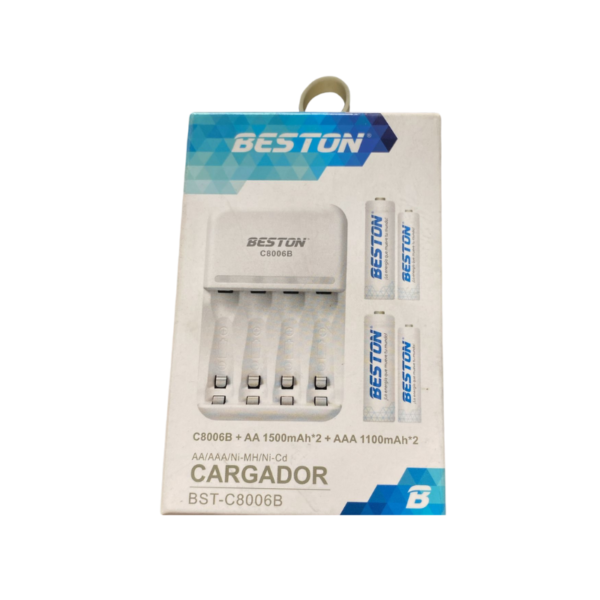 Cargador Bst-C8006B + AA 1500mAh2* + AAA 1100mAh*2 Beston