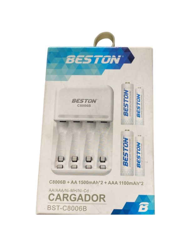 Cargador Bst-C8006B + AA 1500mAh2* + AAA 1100mAh*2 Beston
