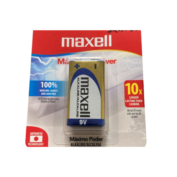 Pila 9V Alcalina - Maxell