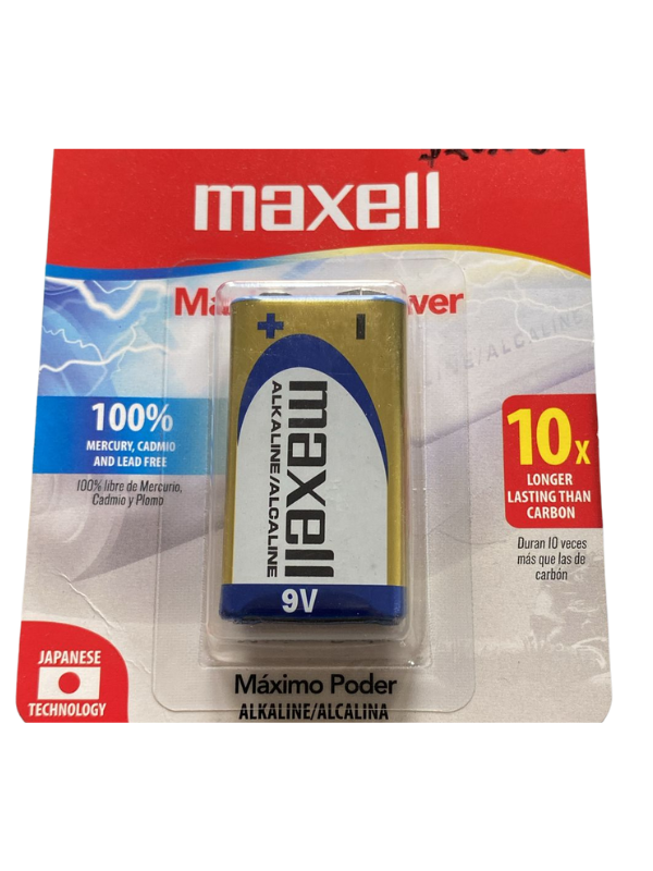 Pila 9V Alcalina - Maxell