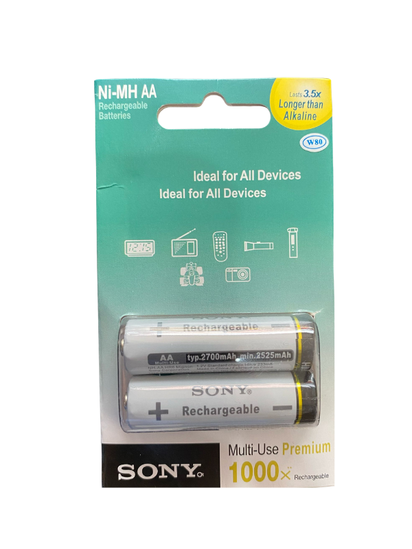 Batería Recargable Ni-Mh AA W80- Sony