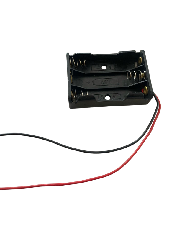 Porta pila AAA plástico x3