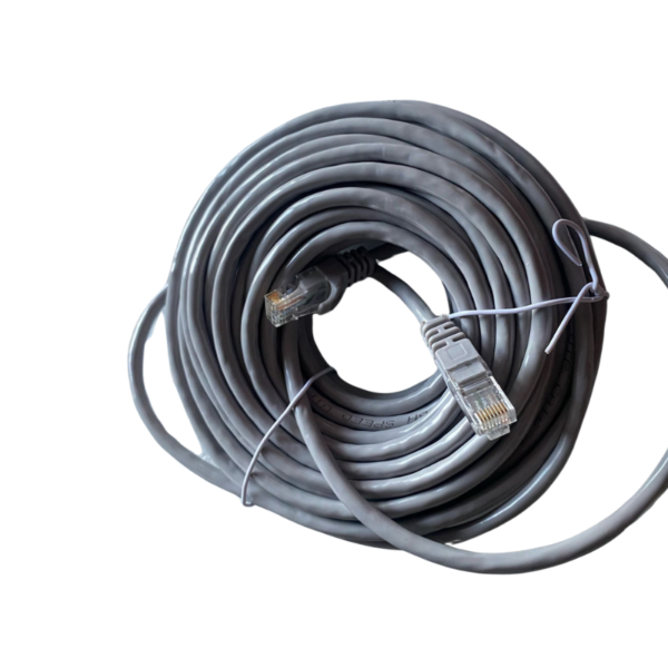 Cable UTP categoría 6 plug RJ45 30mts gris