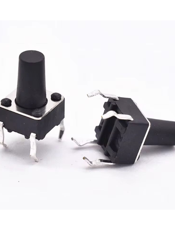 Switch Tacto Vertical 4 Pines 6X6 Alto 9.5mm