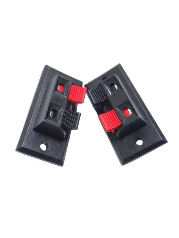 Terminal Para Bafle 2 Conectores A Presión