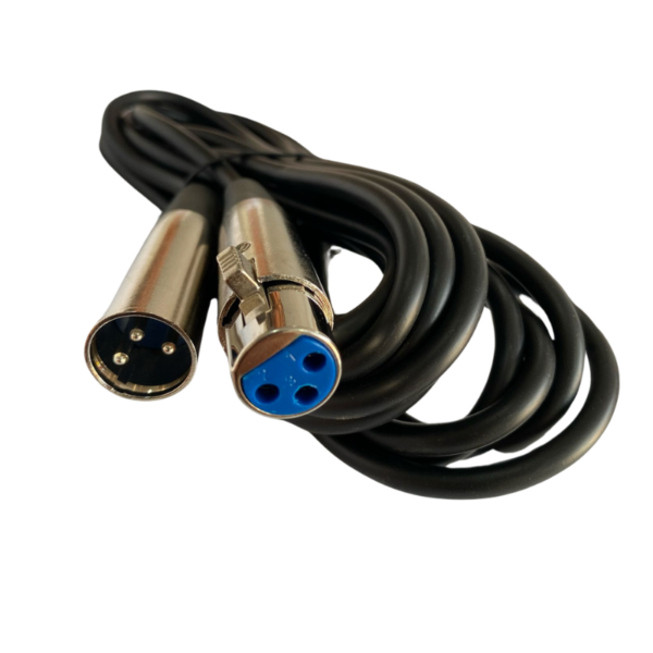 Cable Para Micrófono XLR Canon 3pines Hembra Macho 7.5mts -Techman