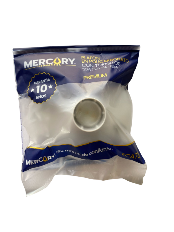 Plafón En Policarbonato Con Tornillos 124V/250v-4A150W - Mercury