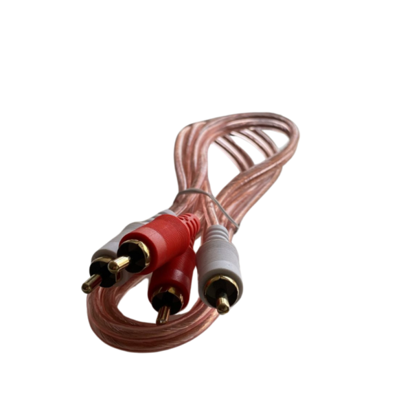 Cable transparente 2x2 RCA 0.9m
