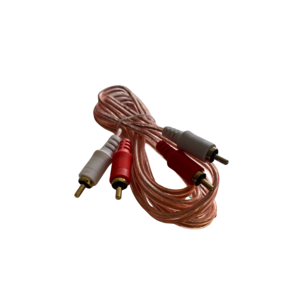 Cable Transparentes 2x2 RCA 1.8mts