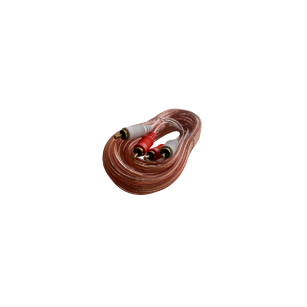 Cable Transparente 2x2 RCA 3.6mts