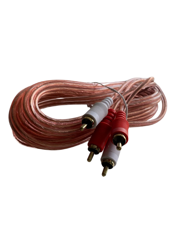 Cable Transparentes 2x2 RCA 7.6 mts