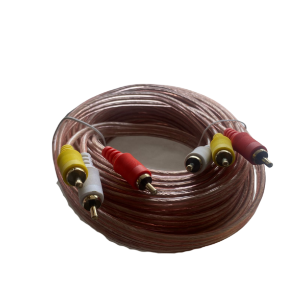 Cable Transparente RCA 3x3 3mts