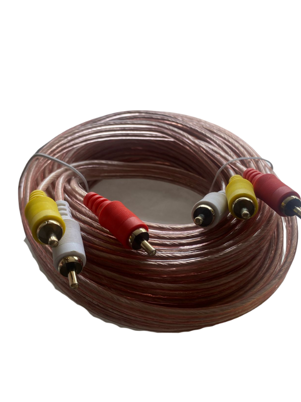 Cable Transparente RCA 3x3-7.6