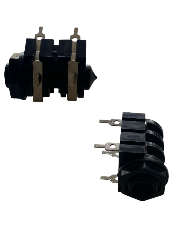 Jack DC Mono 6.3mm 4Pines PCB-Chasis Mixer