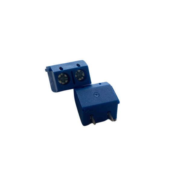Mini Regleta 2 Tornillos 1 Guía Bornera Azul