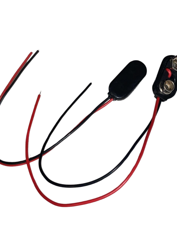 Broche Para Pila 9V Capuchón Plástico