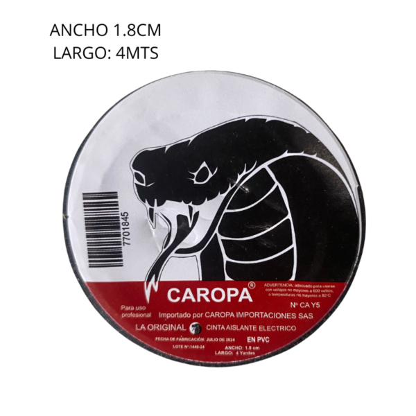 Rollo Cinta Aislante 1.8cm 4M