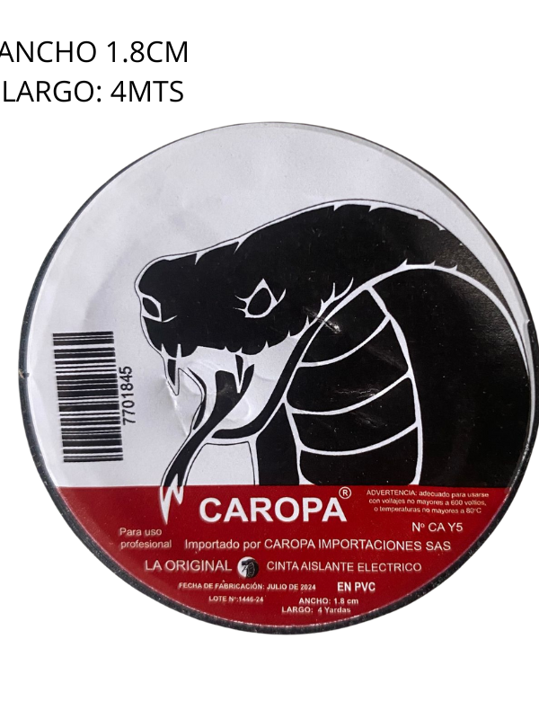 Rollo Cinta Aislante 1.8cm 4M