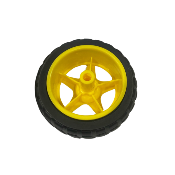 Llantas para proyecto amarilla 65mm