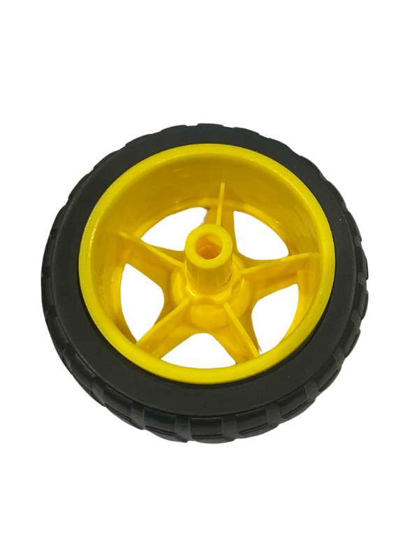 Llantas para proyecto amarilla 65mm