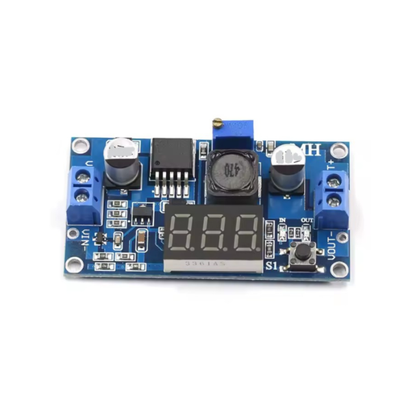 Módulo reductor de voltaje DC-DC 3A con voltímetro LM2596+VOLT