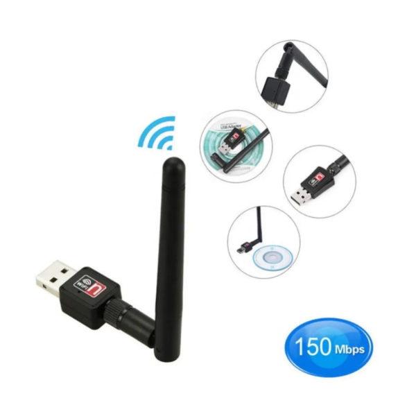 Antena Inalámbrica Mini Receptor Wifi USB 2.0 - 802.11N