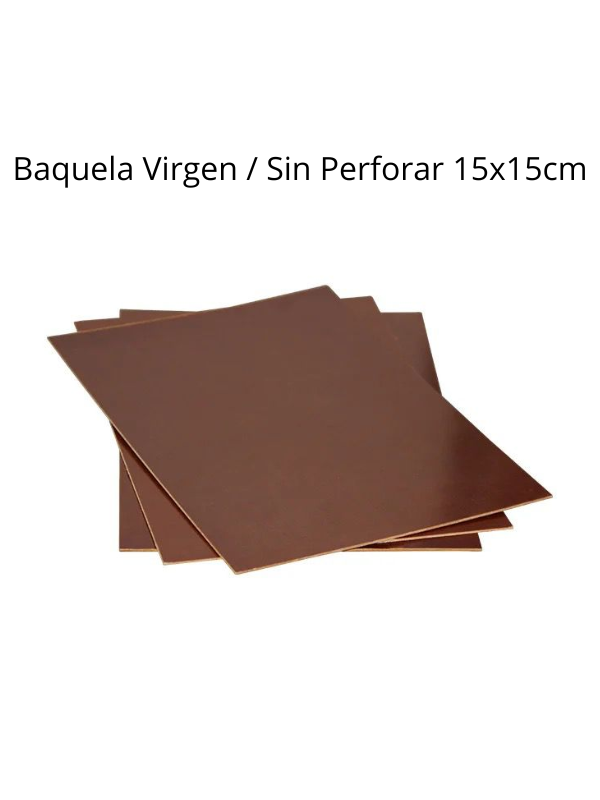 Baquela Virgen / Sin Perforar 15x15cm
