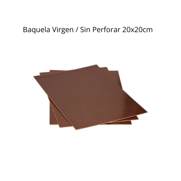 Baquela Virgen / Sin Perforar 20x20cm