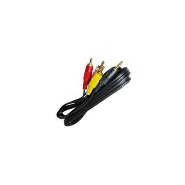 Cable Auxiliar 3x1 RCA 3.5 Stero 1.5mts Bolsa