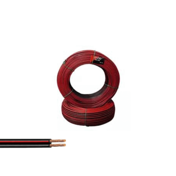 Cable Duplex Polarizado 2X22Awg (Rojo,Negro) Economico Metro
