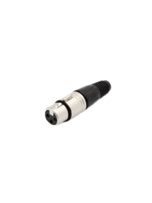 Conector Cannon Hembra 3 Pines Nickel