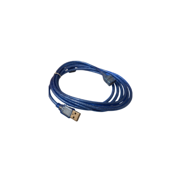 Cable cristal USB A macho – A hembra 5mts