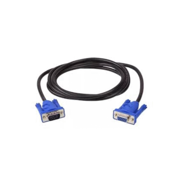 Cable Monitor VGA 15Pines Macho a Macho Negro 1.8mts