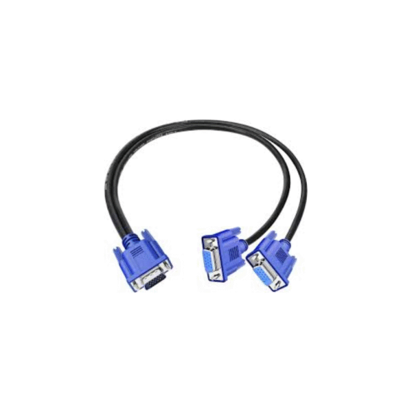 Cable Splitter VGA 1 Macho a 2 Hembras 25cc