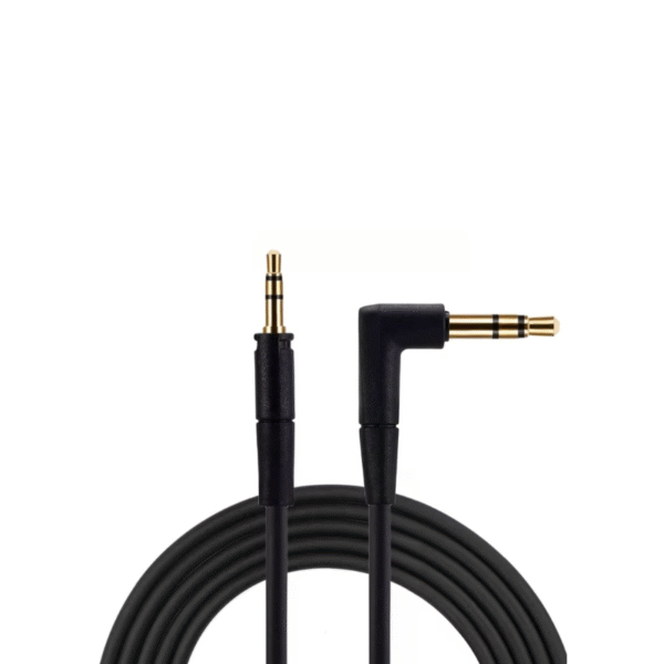 Cable Auxiliar 1X1 3.5 Stereo Negro 1mts Bolsa