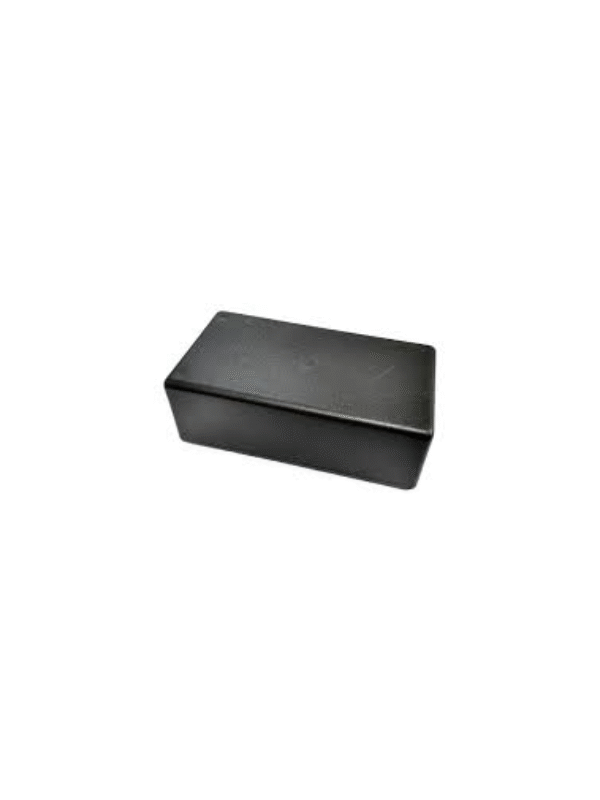 Caja de Proyectos Plástica Negra – 160×100×60 mm (Largo x Ancho x Alto)