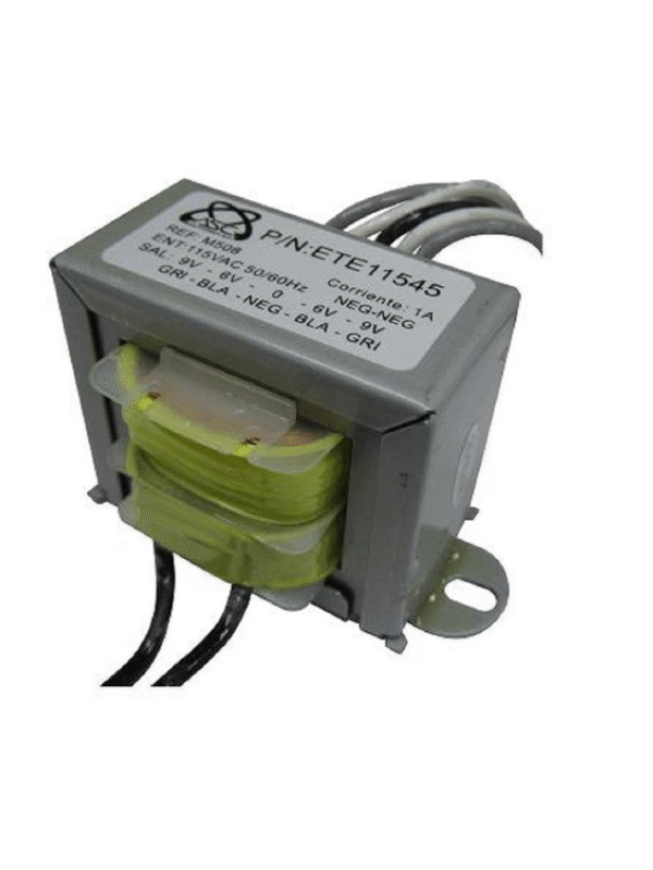 Transformador T508 Entrada 110V – Salida 6/6-0-9/9 1A