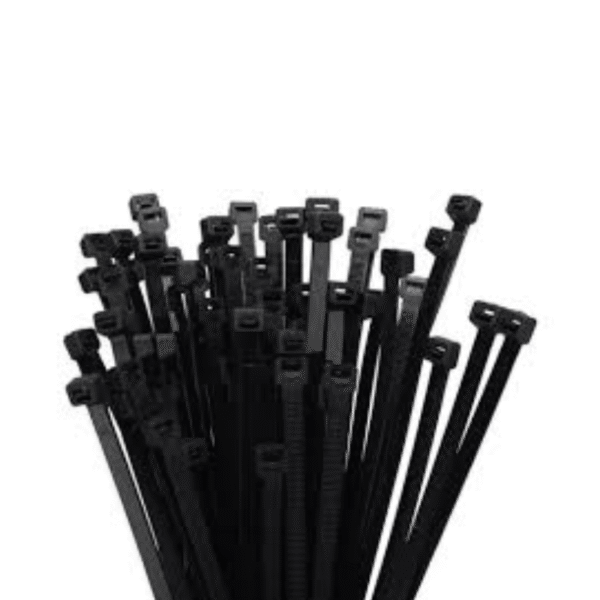 Amarres Abrazadera Plásticos 25cm Negro-Blanco Paquetes x100